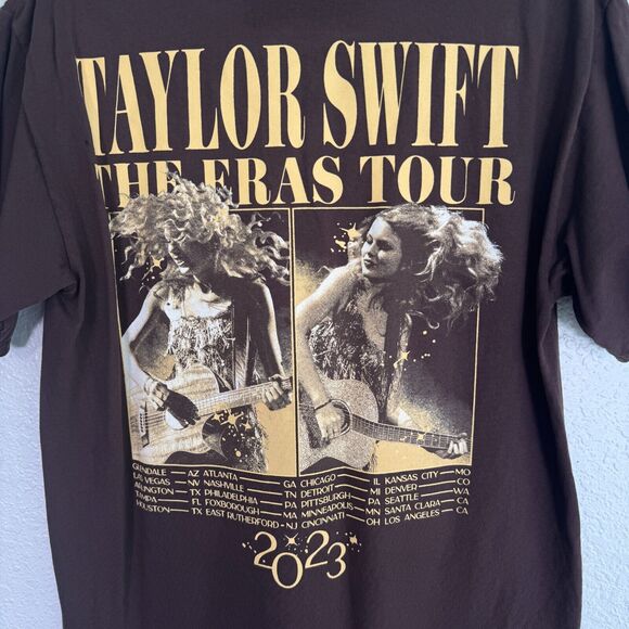 Taylor Swift Shirt Women Medium Eras Tour Fearless Album Tee 2023 Official Merch - Picture 8 of 11
